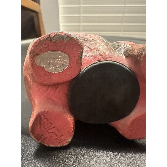 Pink Elephant VINTAGE Coin Piggy Bank Toy - Picture 5 of 6